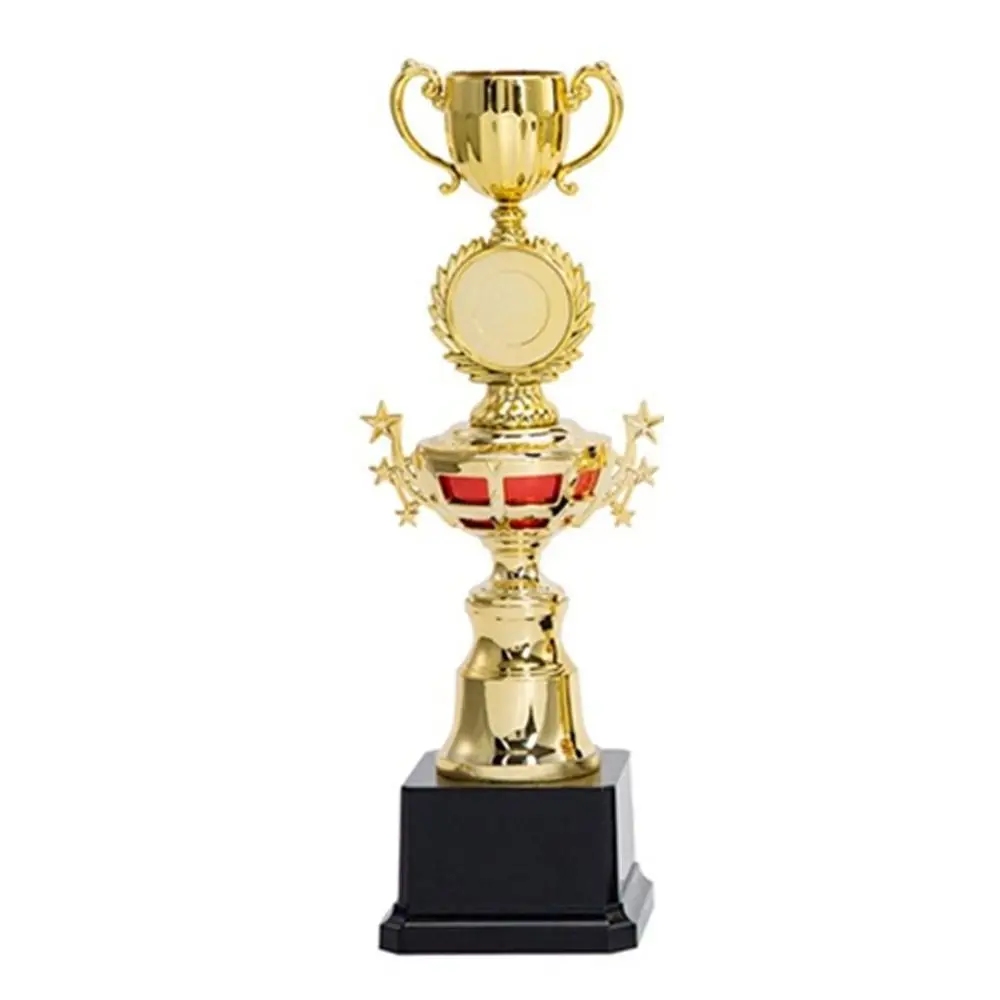 

New Gold Gold Trophy Awards Crown Plastic Award Cup School Rewarding Supply Winner Award Trophy School Competition