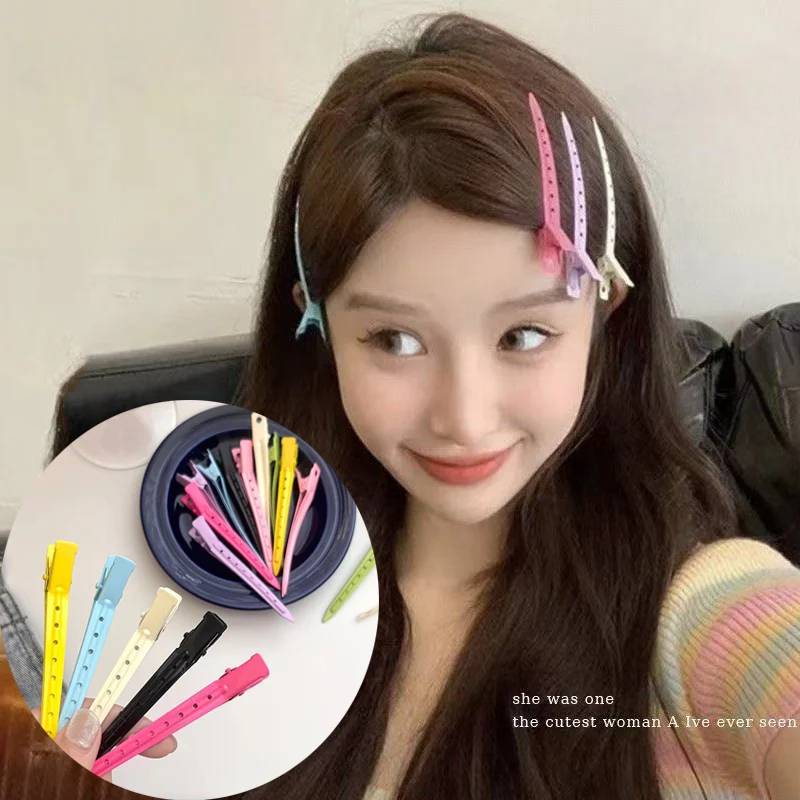 

6pcs Metal Duckbill Curly Hair Clips for Women Hairstyle Hair Styling Tools Fluffy Hair Root Hairpins Clamps Haircut Barrettes