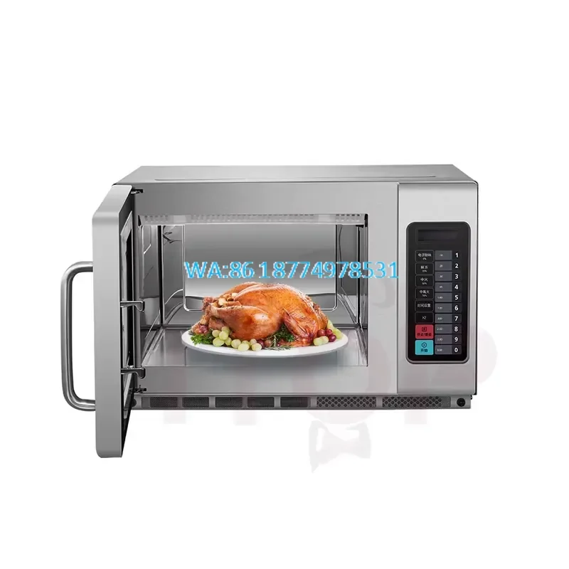 Wmwmnu 34L Countertop Microwave Oven Digital Control Stainless Steel Multifunctional Large Capacity Kitchen Appliance for
