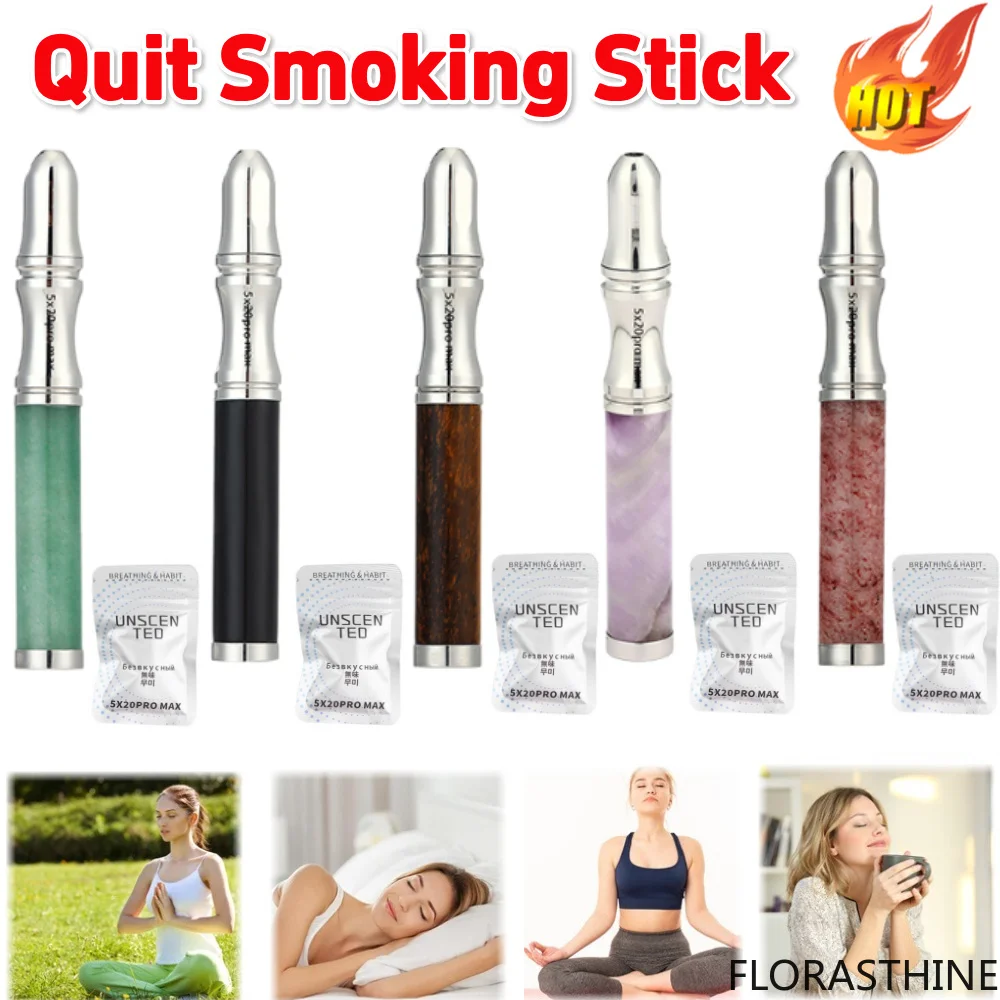 Quit Smoking Stick Stress Anxiety Relief Air Inhaler Mindfulness Breathing Stop Tool Smoking Aids for Adults