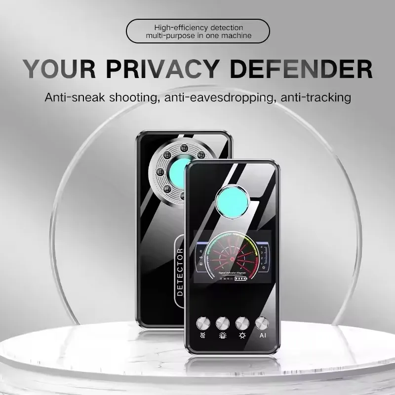 Professional Laser Infrared Detector Cameras RF Signal GPS Tracker Bug Anti Spy Detector Anti-Tracking Wiretapping Camera Search