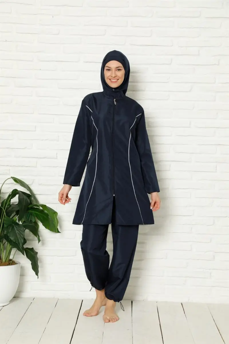 Fashion line full hijab swimsuit 31017