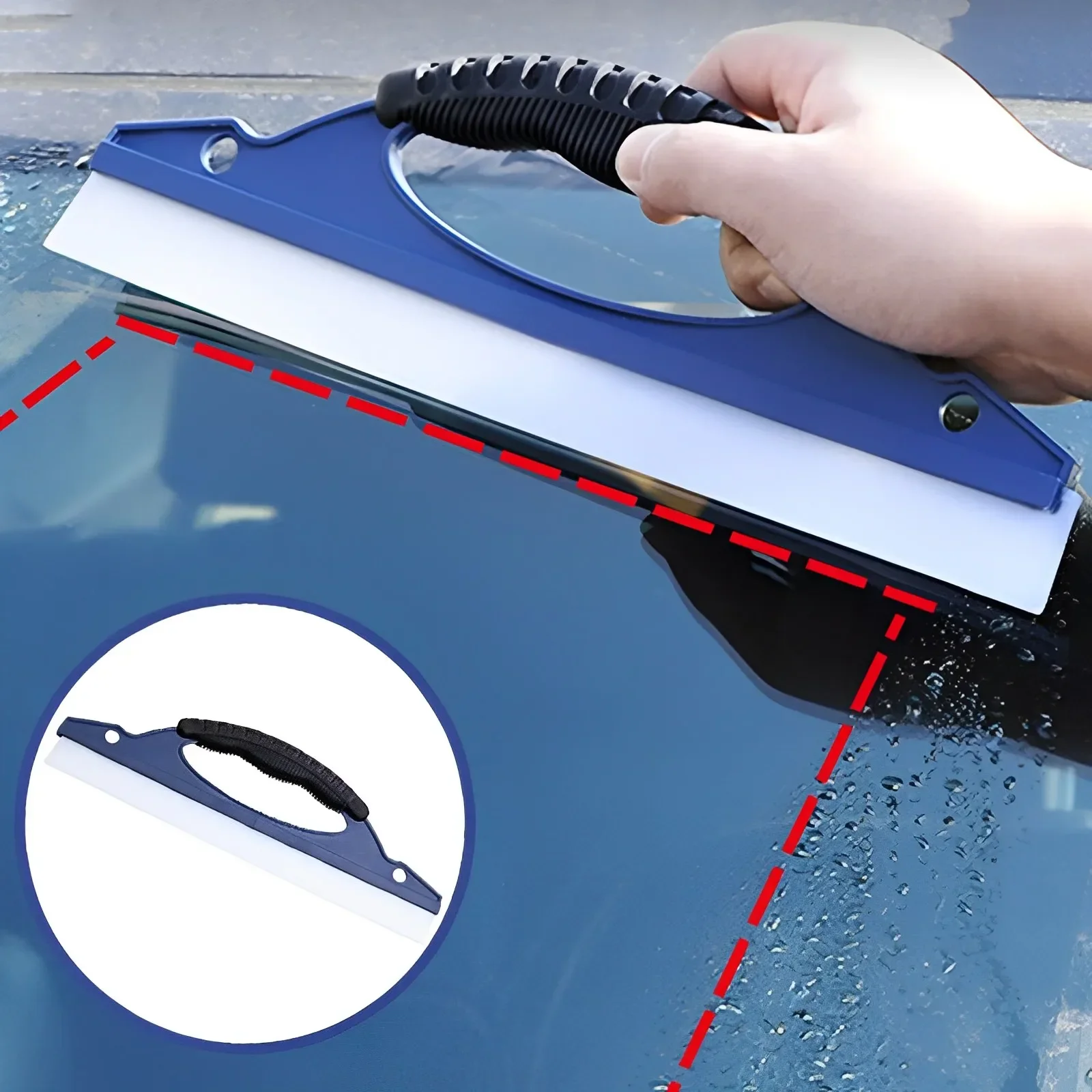 Car Window Blade Water Wiper Silicone High Quality Non-Scratch Soft Windshield Snow Scraper Brush Tools Auto Accessories