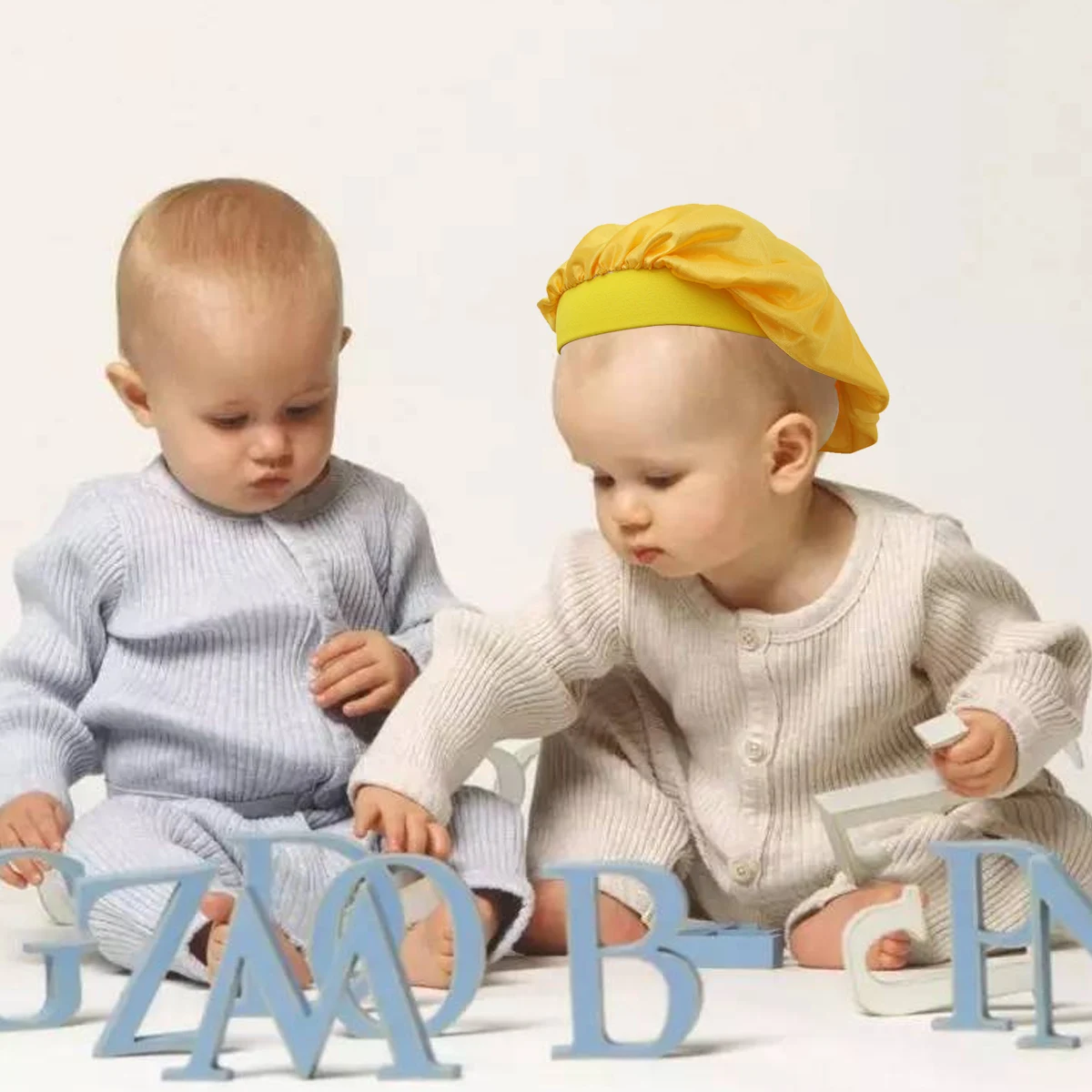 

3 Pcs Silk Hair Cap Head Bonnet Broadside Baby Girl Long Child
