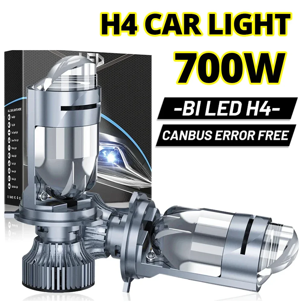 700W 200000LM Auto Lamp Lens Headlight H4 LED Bulbs Car Motorcycle Dual Projector Led Automotive Turbo Lamps Dual High Low Beam