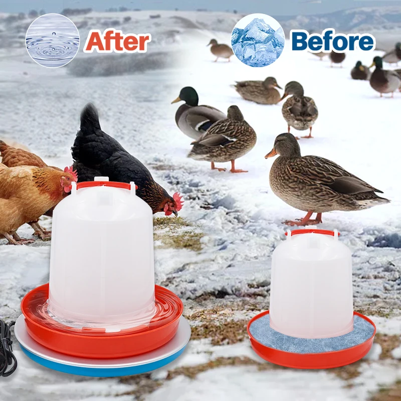 1 Pcs Poultry Drinking Water Constant Temperature Base, Safe and Durable Poultry Waterer Drinker Heated Base, Farming Equipment