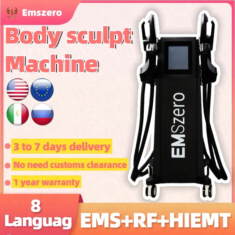 

Hi-emt Ems Neo RF Sculpting MachineProfessional Emszero Body Sculpt Machine Electr magnetism Stimulate Slimming Device