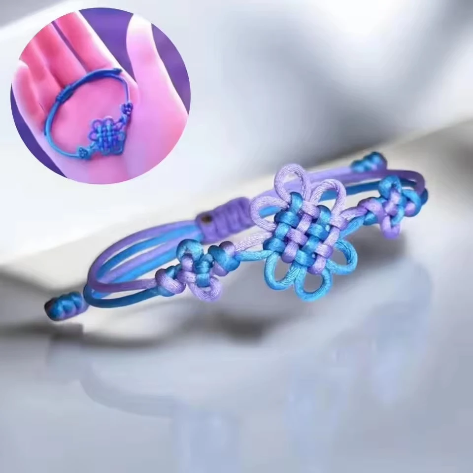 Anime KPop Demon Hunters Rumi Cosplay Prop Kpop Huntrix Rumi Chain Woven Bracelet Charm Hand Chain For Halloween Party Accessory