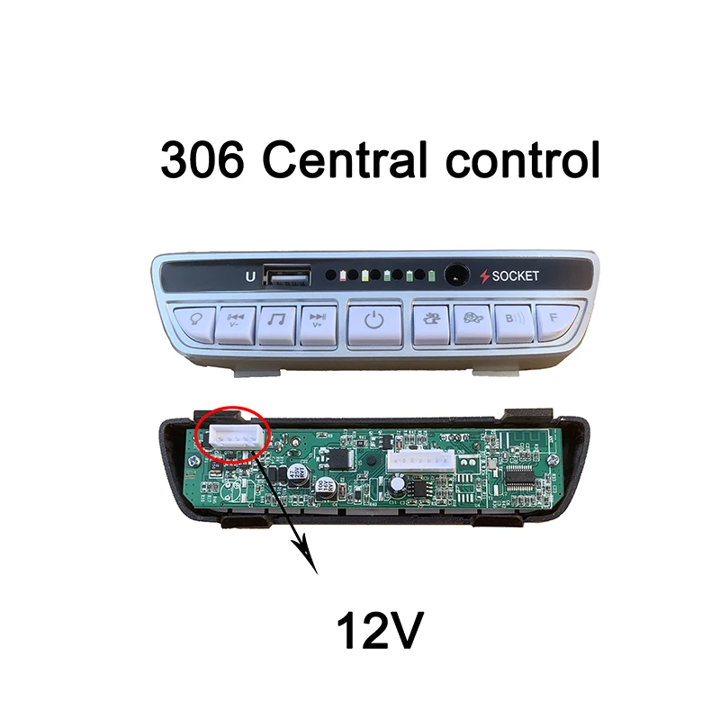 306 Multifunctionele Speler Kind Rijden Elektrische Auto Controller 12V 24V, Kinderwagen Centrale Controller