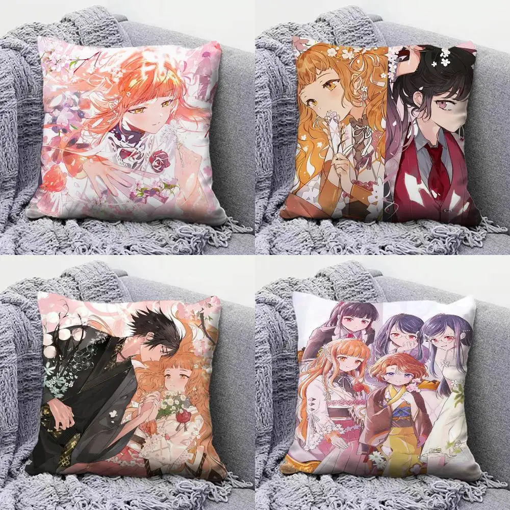 

Anime Hinagiku Kayo Agents of the Four Seasons Pillow Covers, Home Sofa Cushion Covers and Aecorative Custom