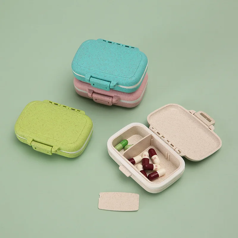 Mini Portable Pills Organizer Case 3 Grids PillBox Tablet Storage Container Weekly Medicine Pill\'s Box Pill Case Drug Dispense