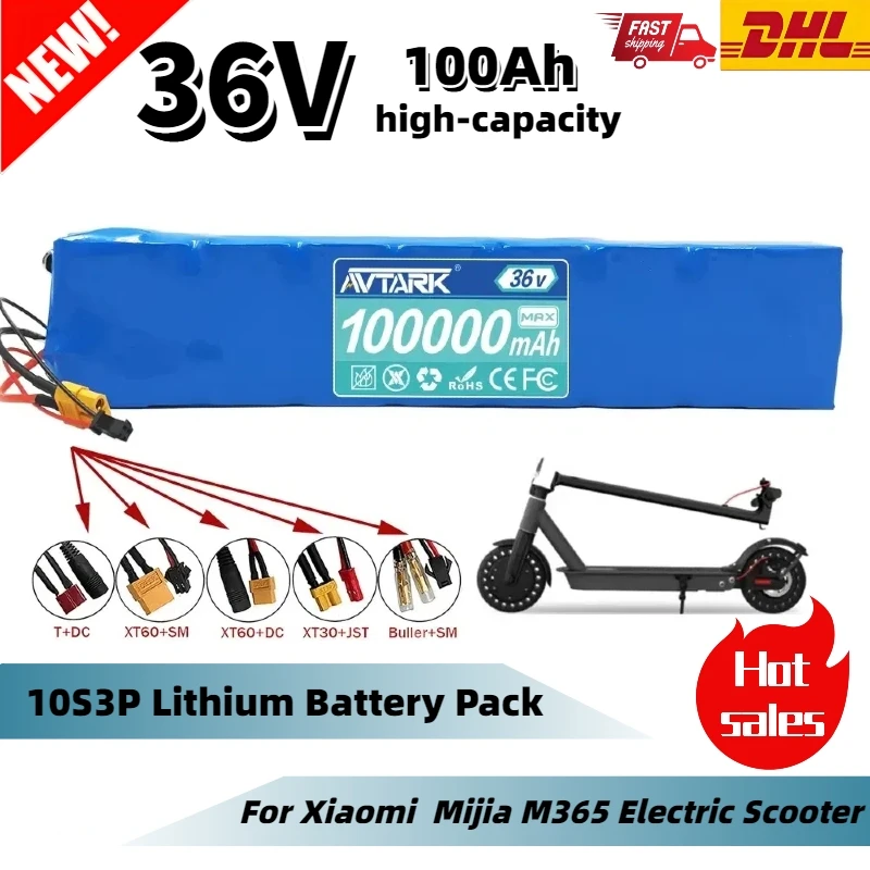 

Newly upgraded 10S3P 36V 100Ah 18650 lithium battery pack suitable for XIAOMI MIJIA M365 PRO Electric Bicycle Scooter