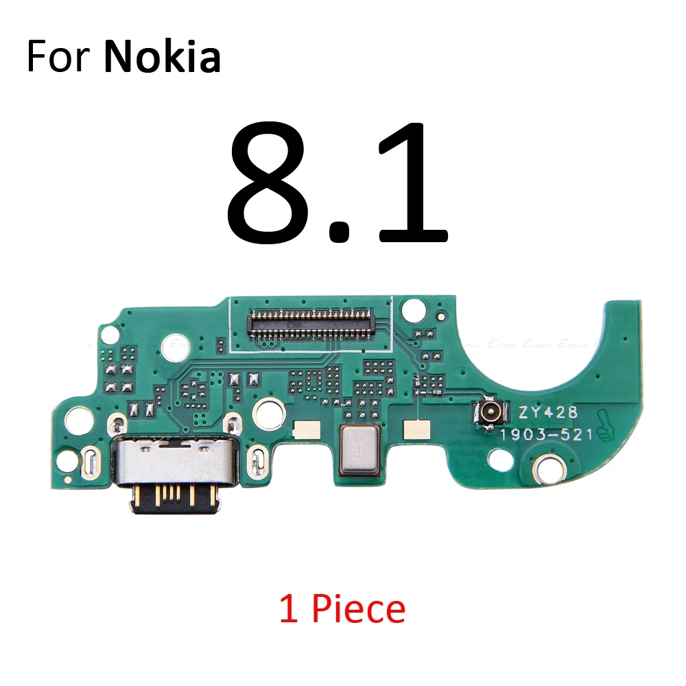 USB Charging Charger Dock Port Board With Microphone Mic Flex Cable For Nokia 6.1 7 Plus 8.1 8 7.2 7.1 6.2 6 2017 2018