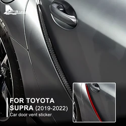 for Toyota Supra GR A90 A91 MK5 2019 2020 2021 2022 Car Door Vent Sticker LHD RHD Real Carbon Fiber Trim Accessories