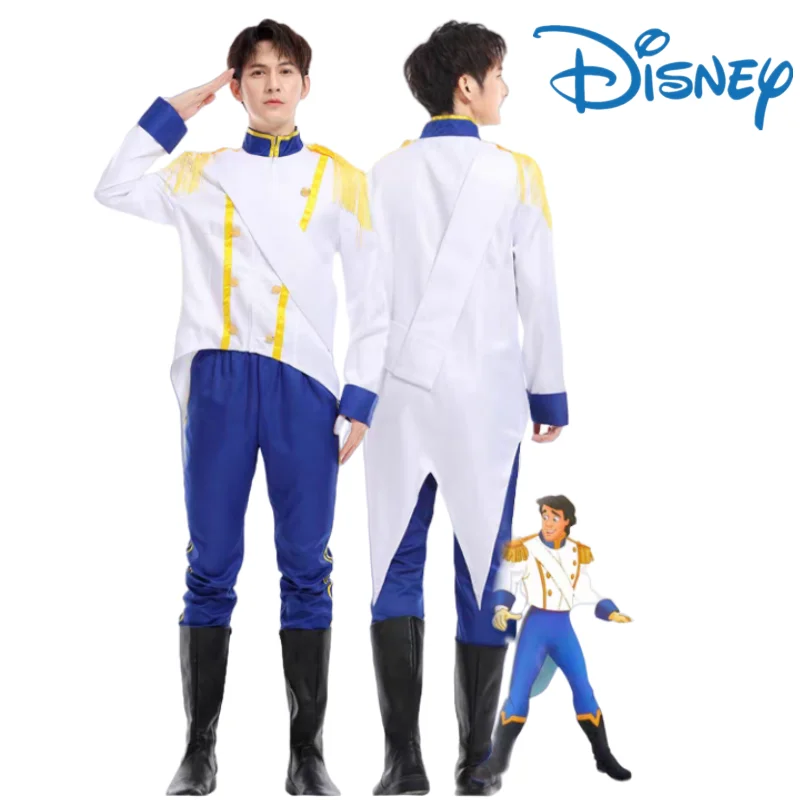 

Disney Cartoon Anime Figures Mermaid Prince Eric Costume Cosplay Disguise Carnival Performance Party Clothing Men Women Gifts