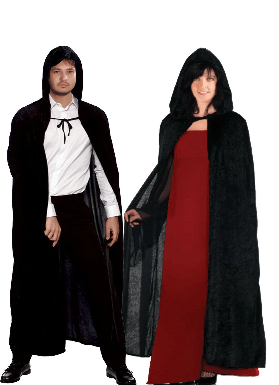 زي هالوين للبالغين، عباءة سوداء للرجال، زي تنكري للساحر أو الموتى أو مصاص الدماء، مصنوع من البوليستر، مناسب لموسم الربيع #1