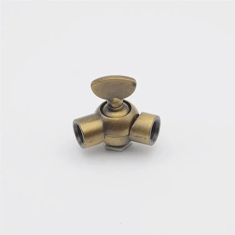 golden bronze two-way connector Double-pass universal steering joint Suitable for retro wall lamp spotlight Lighting Accessories