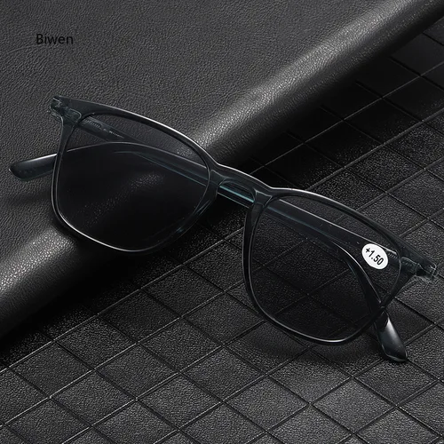 Imagen 2 del producto Gafas de lectura para hombre, gafas para presbicia de primavera, gafas de sol teñidas de color gris HD, gafas antiradiación 2024, gafas clásicas para mujer