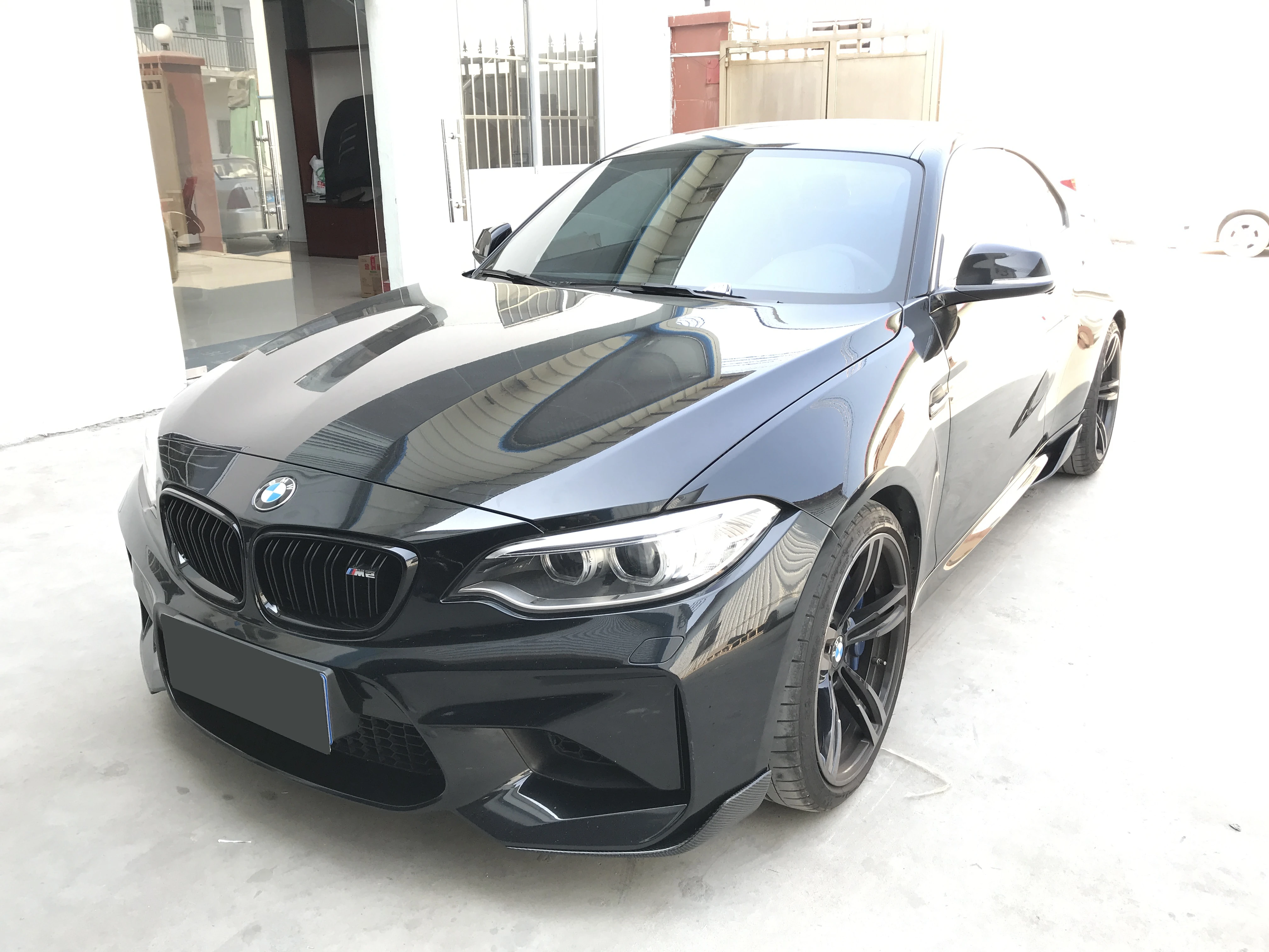 

2PCS Dry Carbon Fiber Side Skirts Splitters Canards Apron for BMW 2 Series F87 M2 Base Coupe 2016 - 2021 Cupwings Winglets FRP