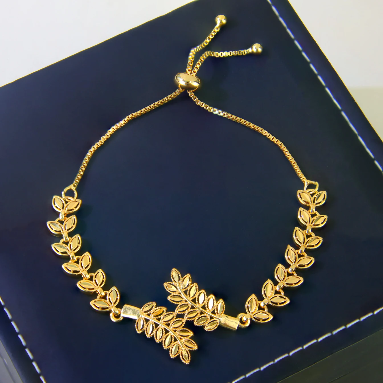 Dubai Brautarmband, 21 Karat vergoldet, arabisches, elegantes Blattarmband, Habesha, Damen, Alltag, Party, Schmuck, Geschenke – Detail 15