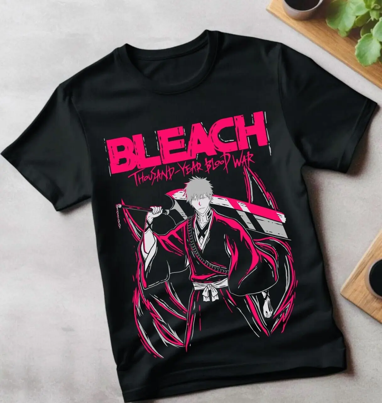 Byakuya Kuchiki T-Shirt Bleach Shirt Manga Strip Anime Graphic gift Tee sell