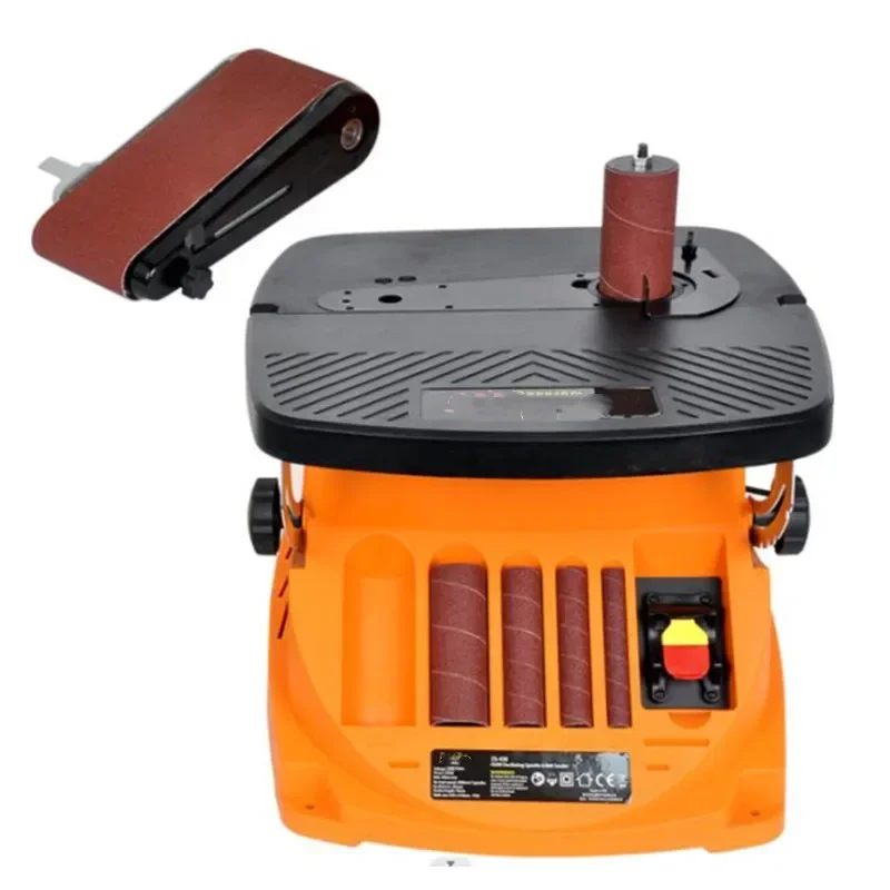 Levigatrice a nastro elettrica 220v Colonna di sabbia Levigatrice per alberi Smerigliatrice per sabbia Macchina per rotoli di sabbia Strumento per la lavorazione del legno Mobili Sande