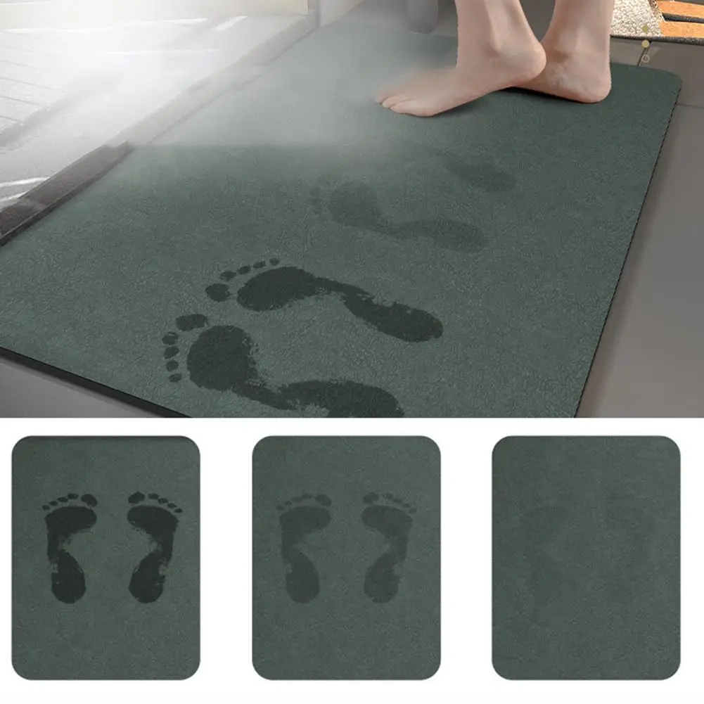

40 × 60 см впитывающий диатомовой коврик для ванной, быстросохнущий, нескользящий, впитывающий противоскользящий коврик для ванной комнаты, супер впитывающий коврик для ванной