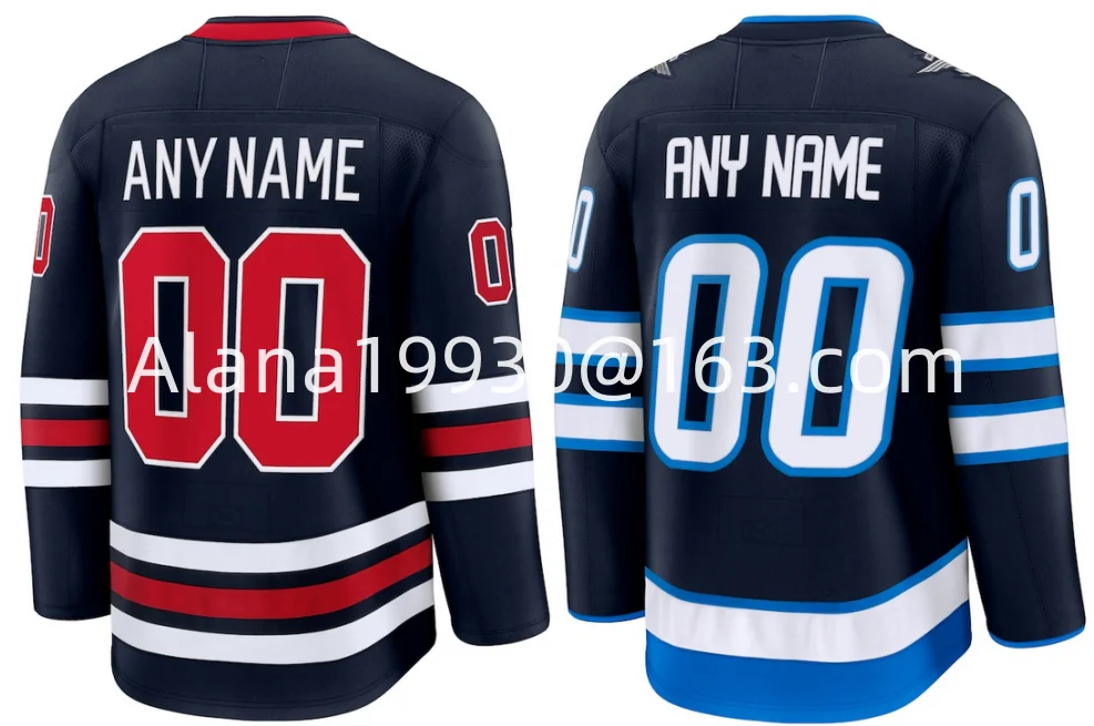 

Custom Ice Hockey Stitched Jersey Name Number Hellebuyck Scheifele Toews Connor Jersey For Men Women And Youth