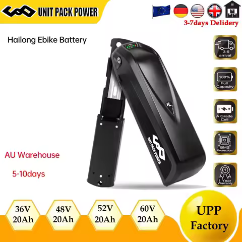 48V 25AH Polly Hailong 52 60 72V EBike Battery 25AHLithium-ion Battery 21700 Lithium Pack Downtube Battery for 500W 2000WMotor