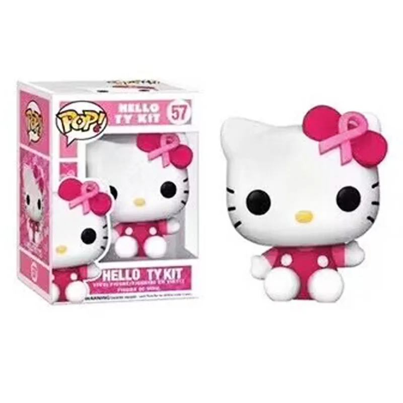 Sanrio Pop Actiefiguren Funko Model Anime Hello Kitty Kuromi Desktop Decoratie Leuke Gk Figuren Model Speelgoed Kid Kerstcadeau