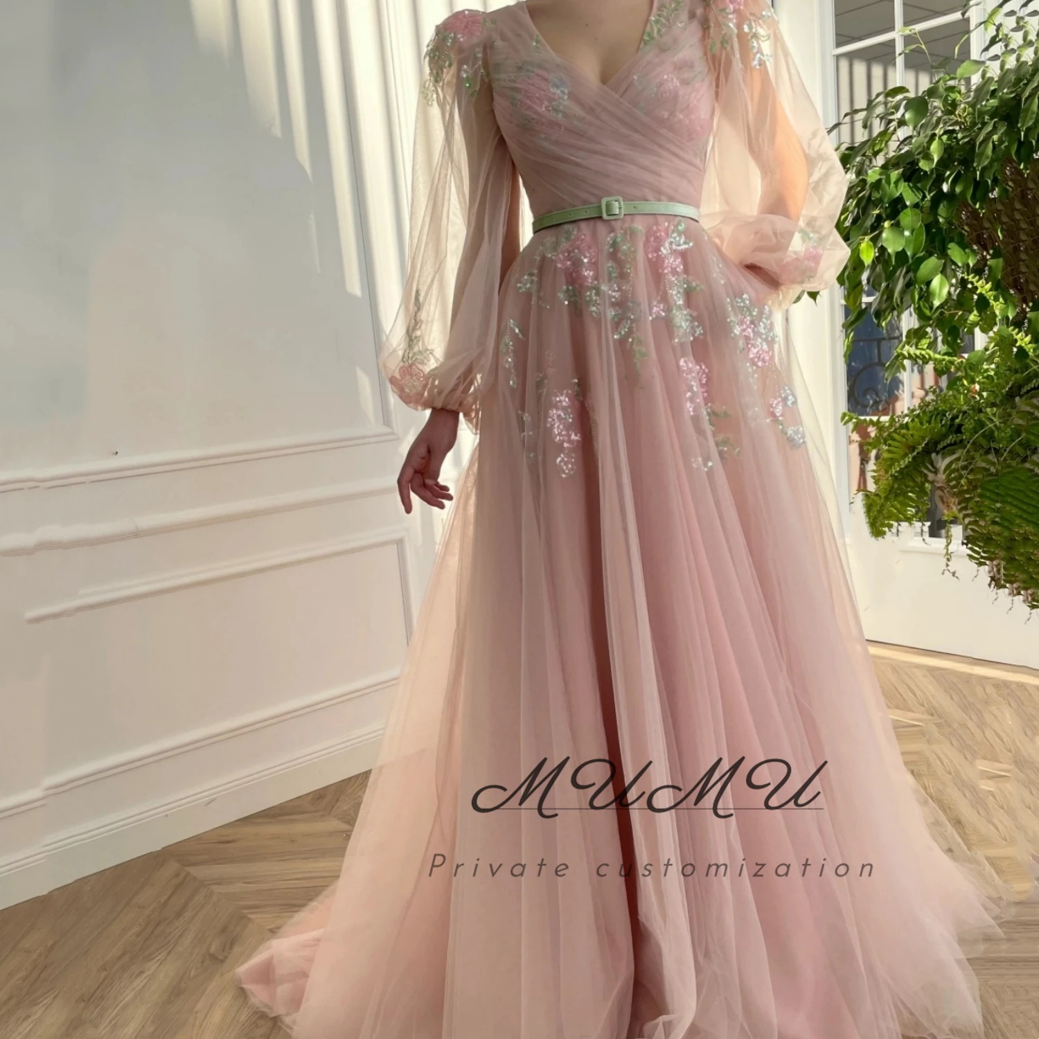 

MuMu Customized Платье Вечернее Women's Evening Dresses فساتين سهرة Pink Elegant Party dresses engagement dress Birthday Dresses