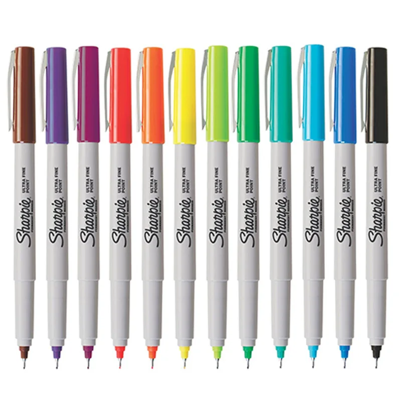 9 Colors Markers 0.5mm Needle Pen Waterproof Fine Point Art Dust-free Marker School Office Writing Stationery Sharpie Supplies