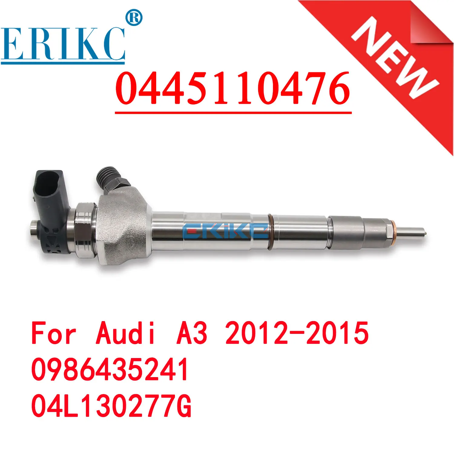 

0445110476 Common Rail Diesel Injector 0 445 110 476 Nozzle Assy 04L130277AJ for Audi A3 1.6 TDI 2012-2015 0 986 435 241