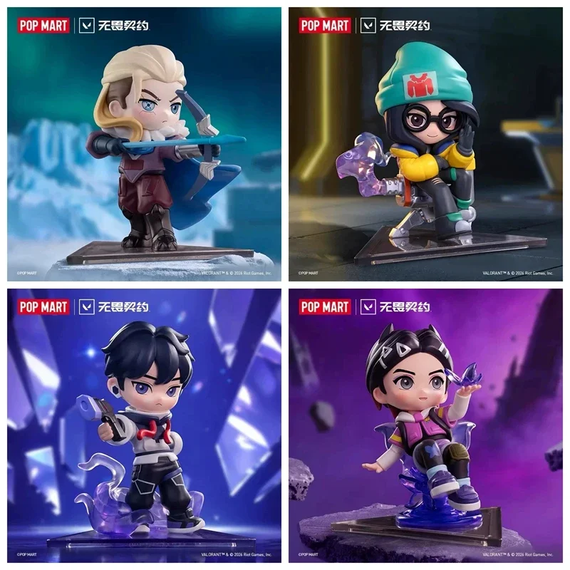 Genuine POPMART Valorant Classic Agent Series Blind Box Figurine Mystery Box Model Collectible Toy Desktop Ornament Gift