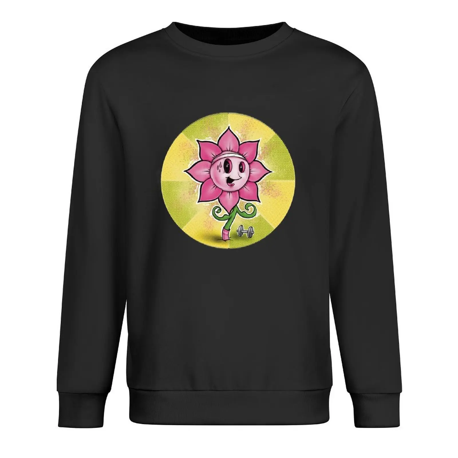 

Flower Power Pullover mens clothing tracksuit men's sweat-shirt set korean style clothes sweatshirts for men