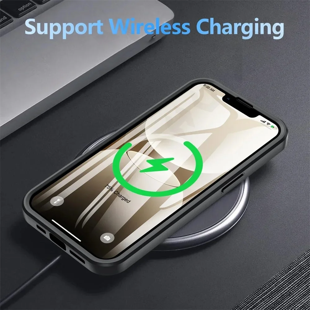 Чехол на 360 градусов для iPhone 16, 15, 14, 13, 12, 11 Pro Max 7, 8 Plus SE 2 3 16E, встроенная защитная пленка для экрана, силиконовый защитный чехол