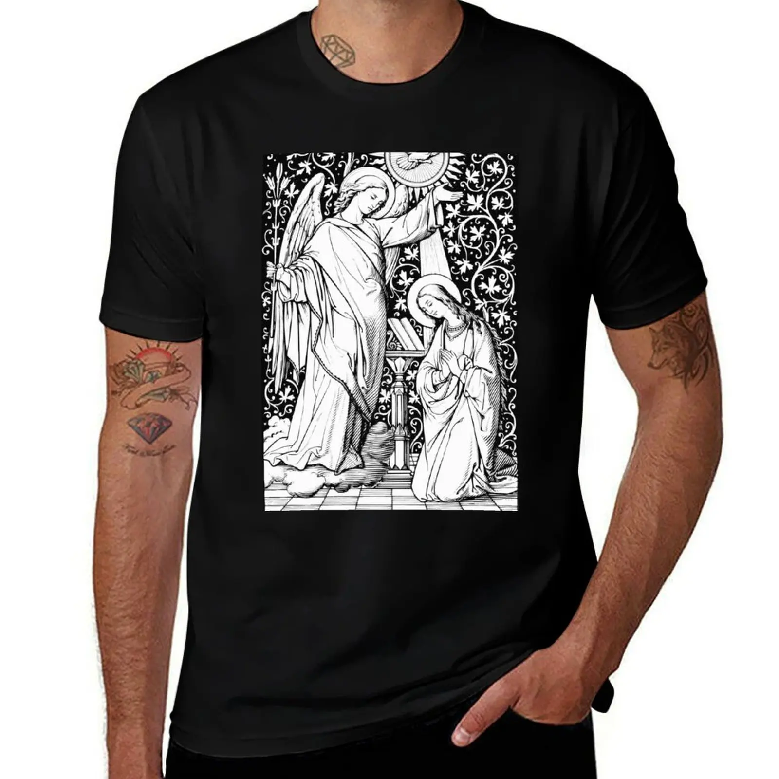 

Annunciation Mary to the Virgin Blessed T-Shirt Novelty Graphic Tee Shirt