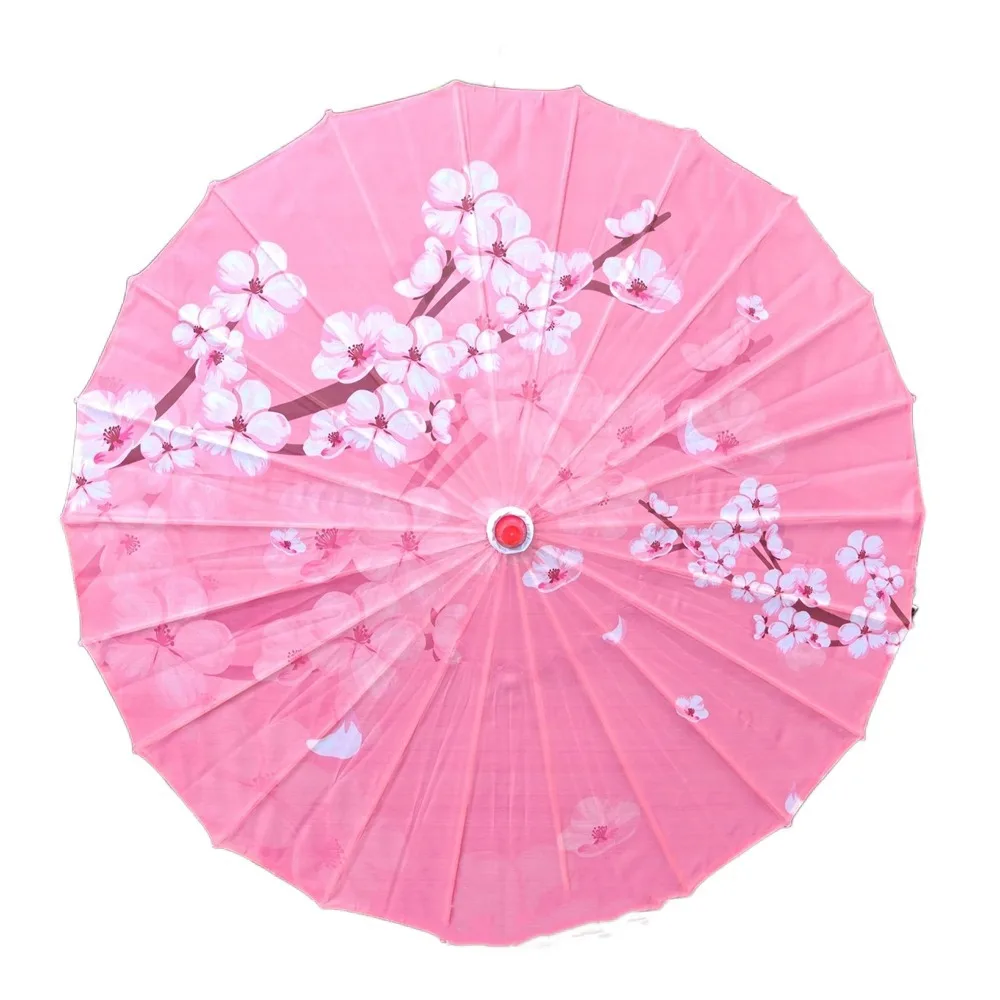 

Handmade Silk Cloth Women Umbrella Rain Proof Decorative Chinese Oil Paper Umbrella Waterproof Ancient Dance Umbrella Party