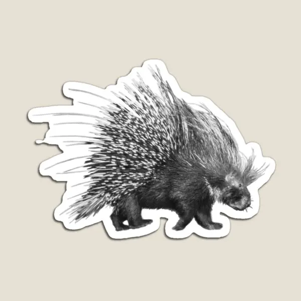 Porcupine With Extended Quills  Magnet Refrigerator Holder Decor for Fridge Organizer Baby Magnetic Colorful Stickers Children