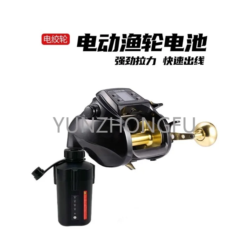 

electric winch battery specialized for sea fishing 14.8V electric wheel lithium battery 300/500/800MJ