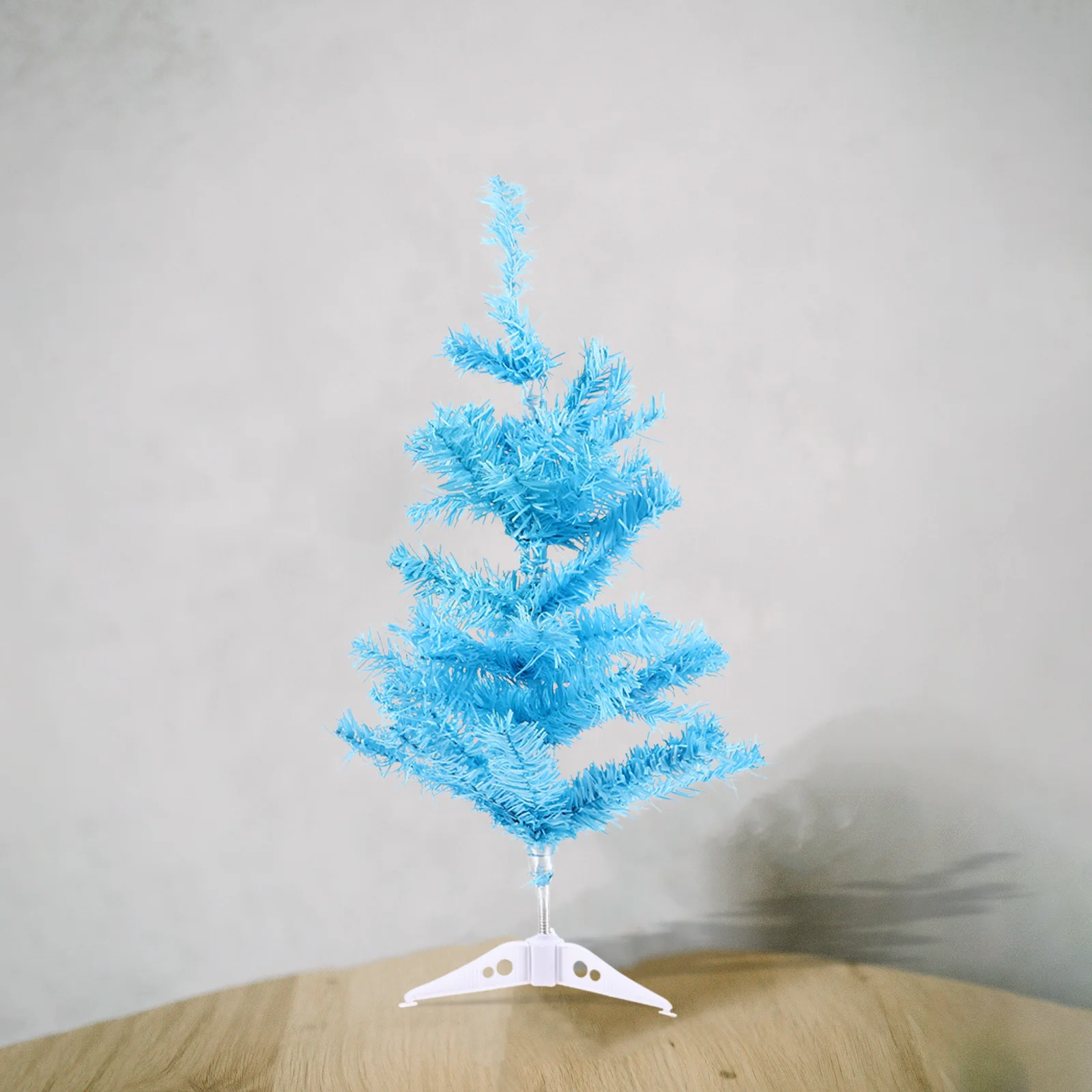 

1pc Plastic Christmas Tree Ornament Desktop Mini Decor Xmas Party Gift Family Friends Home Office Kids Room Decoration
