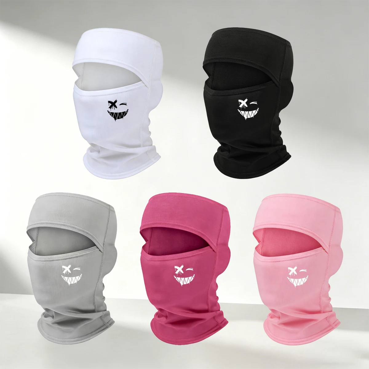 1/2/3/4/5 PC Ice Silk Balaclava, Quick drying Breathable Face Mask, Suitable for Motorcycle, Fishing, Bicycle, Outdoor Sports