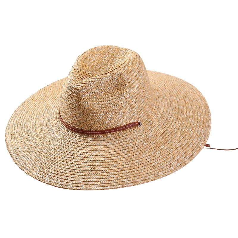 WeMe New Summer Belt Strap Straw Hat High Quality Panama Hat