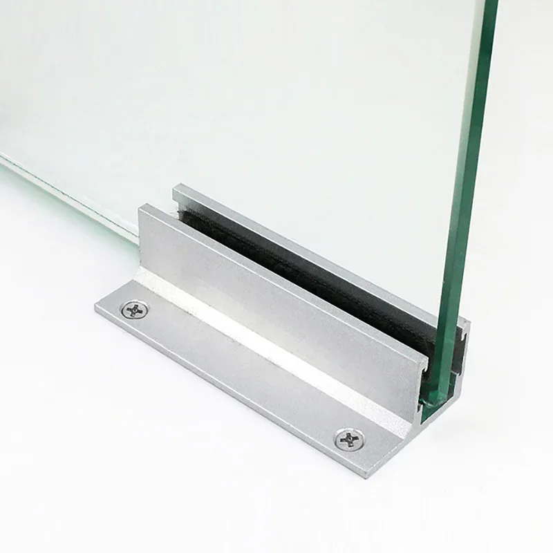 1PCS Hanging Wheel Accessories Glass Anti Swing Base Zinc Alloy Base Glass Sliding Door Fixed Base Anti Swing Stop Hardware