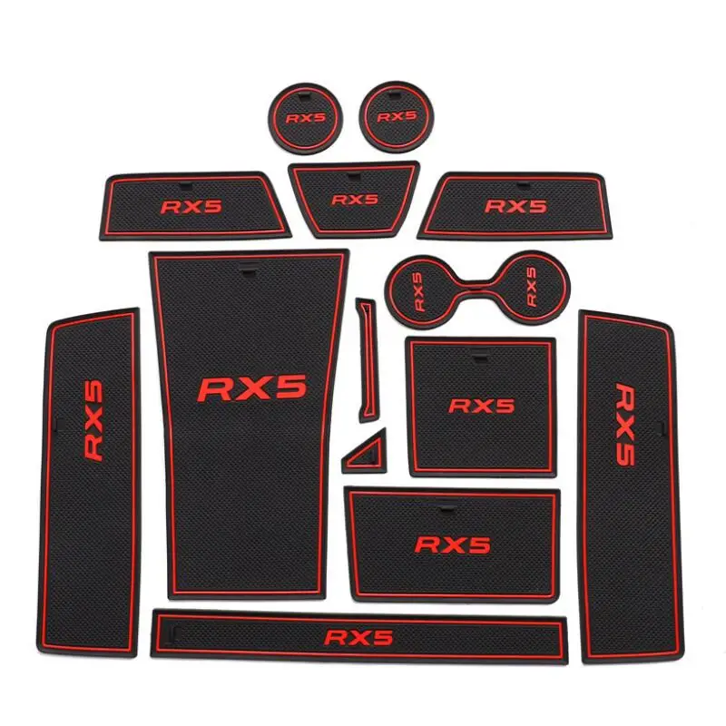 Door Groove Mat Car Gate Slot Pad Cup Armrest Storage Anti-Slip Mat For Roewe RX5 III 2023