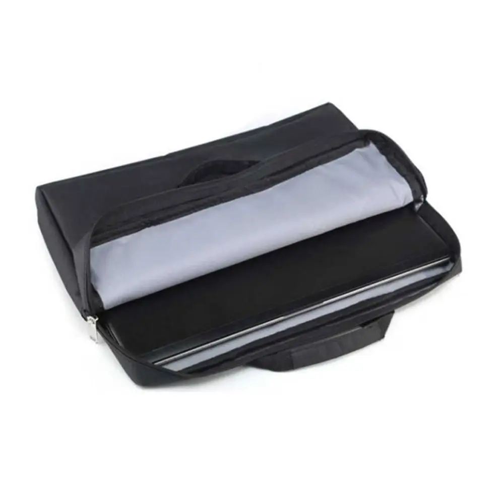 Borsa Portadocumenti Portatile da Uomo, Valigetta Multistrato Nera per Affari e Pendolarismo