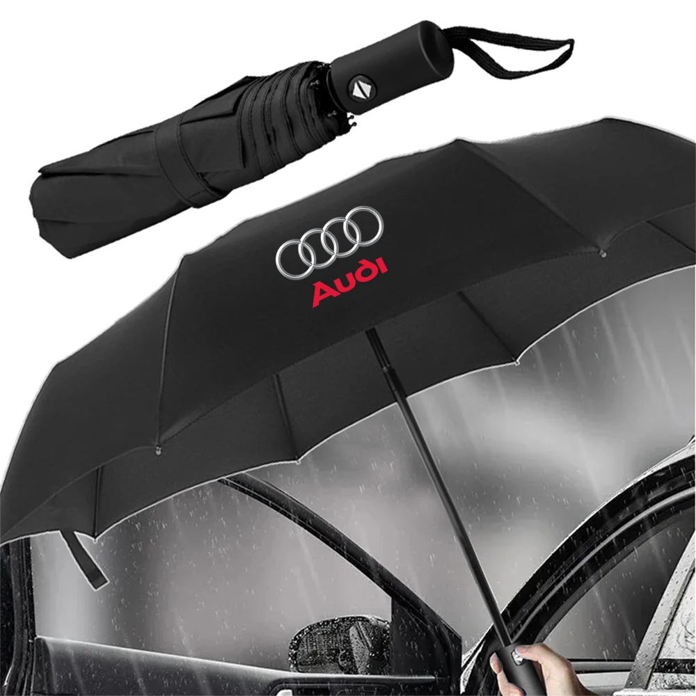 For Audi SLINE A4 B6 C7 B8 B7 R8 C5 A6 C6 Q5 A3 A1 A2 A8 8P Q3 S4 S5 Car Styling Automatic Umbrella UV Protector Tool Valve Cap