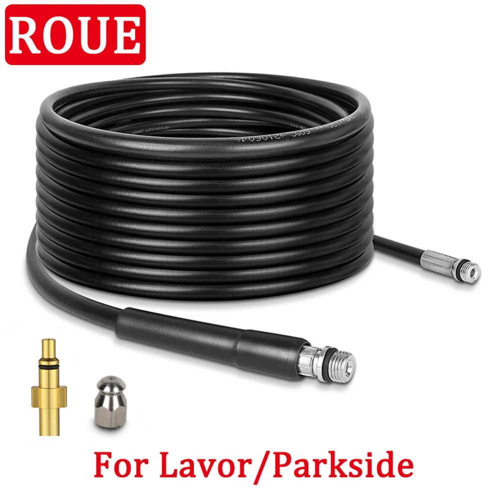 For LAVOR/Parkside High Pressure Cleaner Sewer and Sewage Clean Nozzle High Pressure Hose Water Jet High Pressure Hose