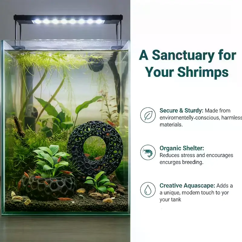 Refugio para Camarones en Form - Aquarium Plant Rings reseña y precio