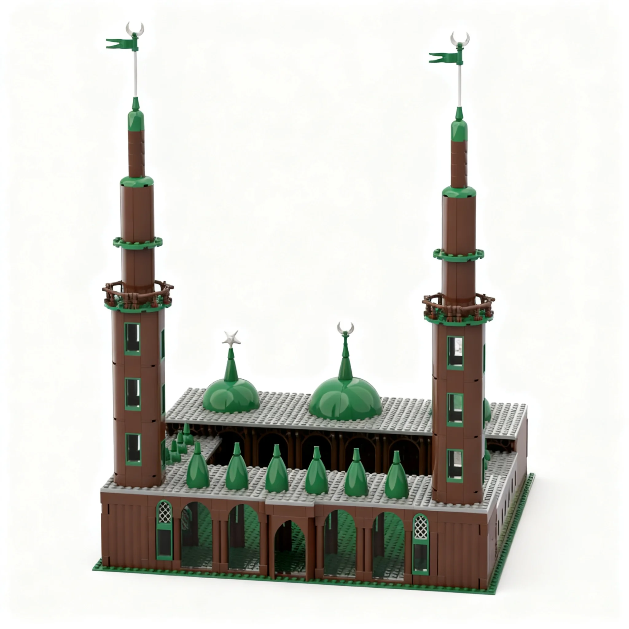 463pcs MOC Architecture Mosque Model Building Blocks Birthday Collection Display Craft Art Brick Education DIY Creative Assemble